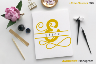 Alamanda Monogram: A Display Font for Editorial Elegance