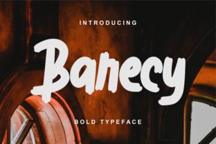 Barecy: A Modern Display Font for Editorial Mood