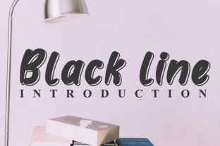 Black Line Font: A Display Typeface for Polished Branding