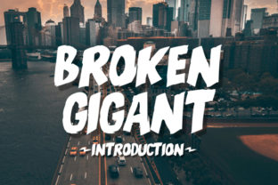 Broken Gigant Font: The Bold Typeface for Your Brand Story