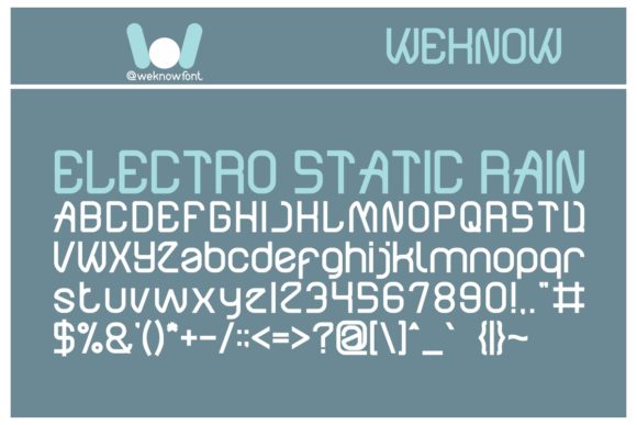 Electro Static Rain: A Font That Powers Modern Brand Identity