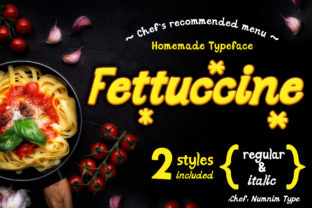 Fettuccine: An Editorial Font for Playful Projects