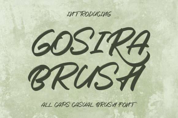Gosira Brush: A Casual Display Font for Editorial Mood