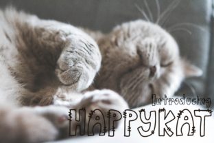 Happykat: A Friendly Display Font for Digital Design