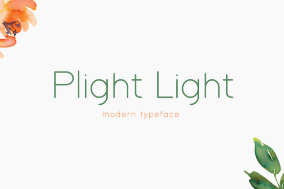 Plight Light: An Elegant Editorial Typeface