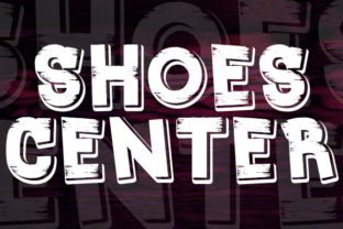 Shoes Center: A Bold Display Font for Digital Design