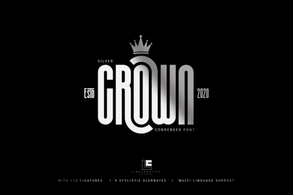 Silvel Crown: The Elegant Display Font for Creative Product Makers