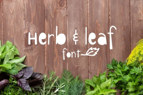 The Unique Editorial Charm of Herb Leaf Font