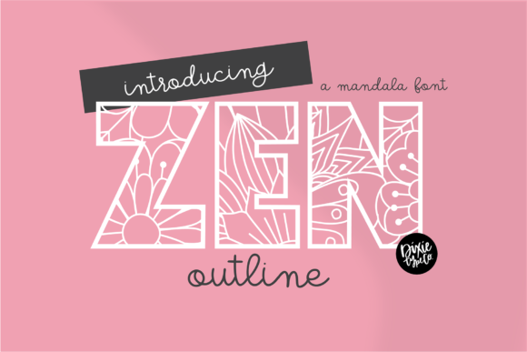 Zen Font: A Mandala-Inspired Typeface for Modern Marketing